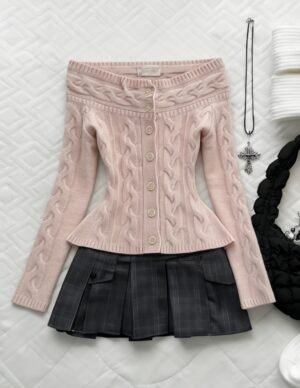 Momo Mimi off shoulder sweater top