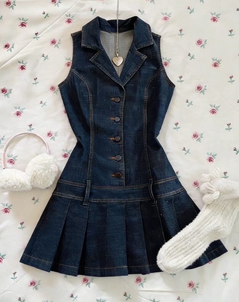 Iroha Louise mini denim dress