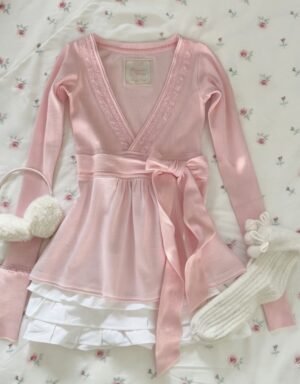 Ami Coline fitted ballerina top
