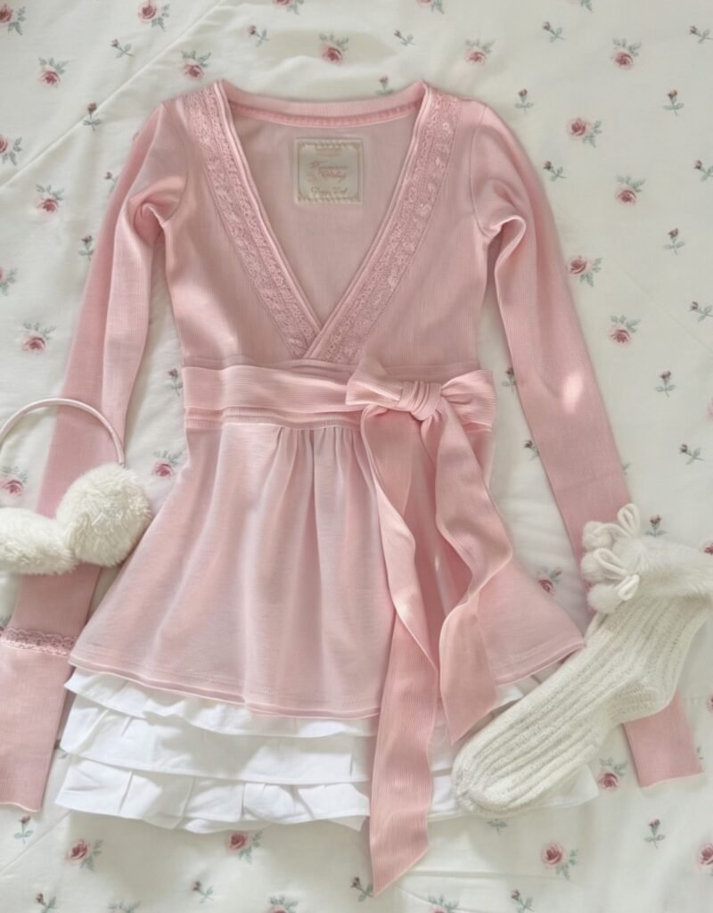 Ami Coline fitted ballerina top